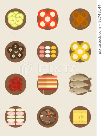 Korean food vector illustration 92748144