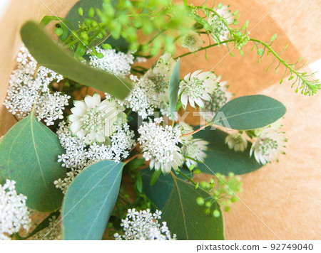 Interior green flower bouquet 92749040