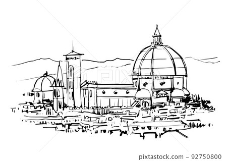 santa maria del fiore drawing