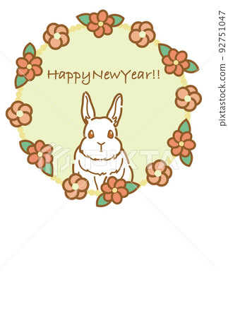 Rabbit New Year's card 01 Rabbit New Year's card 01 92751047