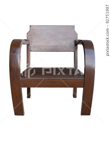 front view of old wooden chair isolated on white with clipping path front view of old wooden chair isolated on white with clipping path 92751997