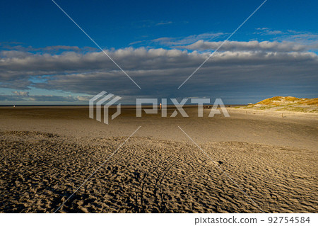 Amazing landscape at the Wadden Sea in St Peter Ording Germany 92754584