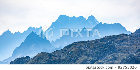 The blue mountains of Switzerland - view from Furka Pass The blue mountains of Switzerland - view from Furka Pass 92755020