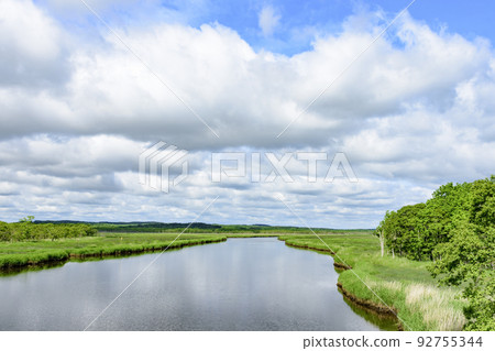 Eastern Hokkaido Yaushubetsu River Wetland Summer Eastern Hokkaido Yaushubetsu River Wetland Summer 92755344