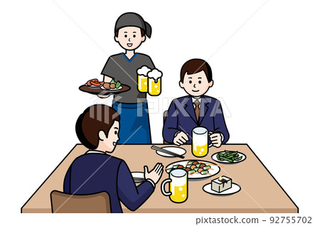 Izakaya male clerk and office worker Izakaya male clerk and office worker 92755702
