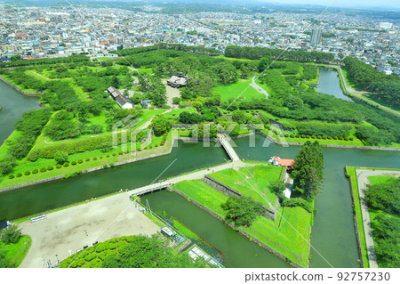 View of Goryokaku Park from Goryokaku Tower Hakodate City, Hokkaido 92757230