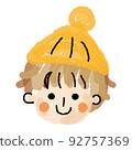 男孩鬆散的臉圖標03（watercolor_single item 02 92757369
