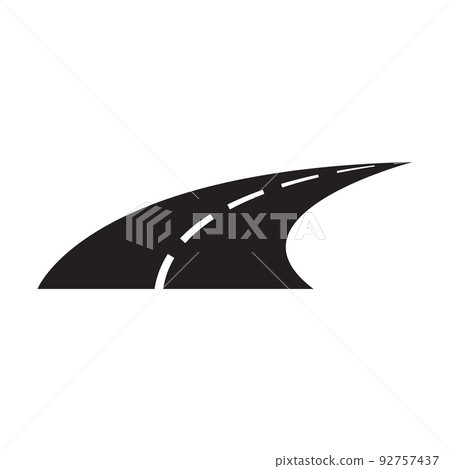 curved road icon vector for graphic design, logo, website, social media, mobile app, UI curved road icon vector for graphic design, logo, website, social media, mobile app, UI 92757437