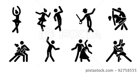 Ballet, Dance, Dancing, Stickman, Stick Figure - Dancing Stick