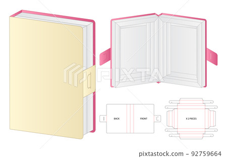Box packaging die cut template design. 3d mock-up Box packaging die cut template design. 3d mock-up 92759664