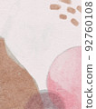 Earthy Boho hand painting watercolor wall art prints. Modern design backgrounds 92760108