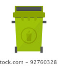 Flat trash bin 92760328