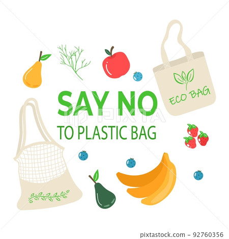 Eco shopping bag with vegetables fruits. Dairy