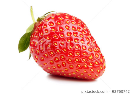 Red strawberry isolated on white background 92760742