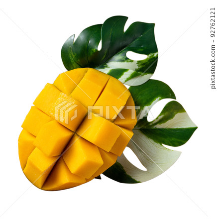 mango fruit go back summer tropical Fresh Mango isolated マンゴ cut り抜き 92762121
