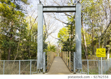 Kinuta Park Suspension bridge over Yato River Kinuta Park Suspension bridge over Yato River 92762558