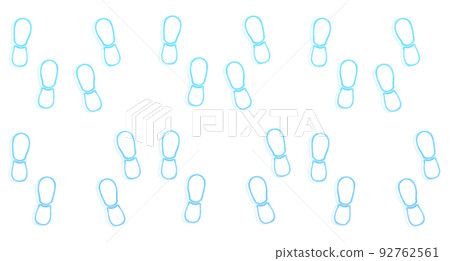 blue glowing footprints silhouette pattern blue glowing footprints silhouette pattern 92762561