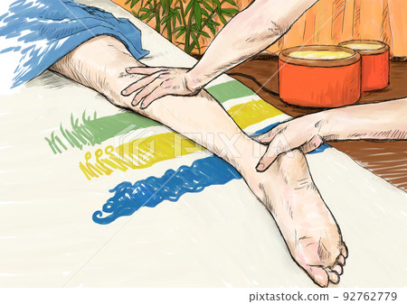 接受反射療法後放鬆的女人 92762779