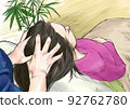 woman receiving head spa 92762780