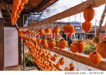 （山梨縣）高野家故居（甘草宅邸），屋簷柿子百葉窗 92763230