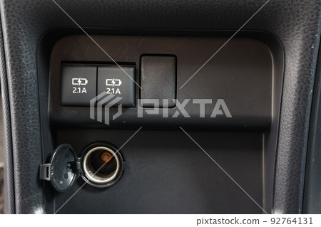 Car USB port and cigarette lighter socket Car USB port and cigarette lighter socket 92764131