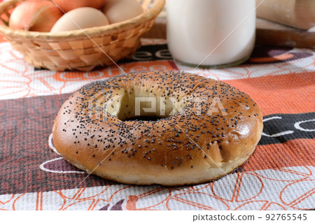 Bun on the tablecloth 92765545