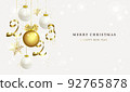 Happy New Year 2023. Merry Christmas. Golden design. 92765878