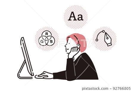 A creator woman who expands her thoughts 92766805