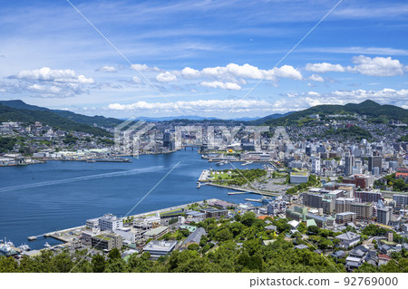 長崎縣長崎市,從鍋看守山眺望 長崎縣長崎市,從鍋看守山眺望 92769000