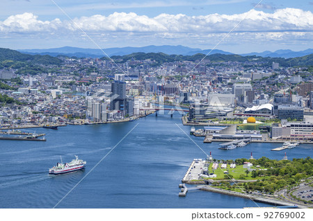 Nagasaki Prefecture, Nagasaki City, view from Mt. Nabekanmuri 92769002