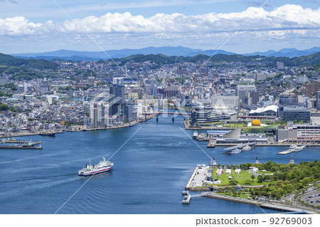 長崎縣長崎市，從鍋看守山眺望 92769003