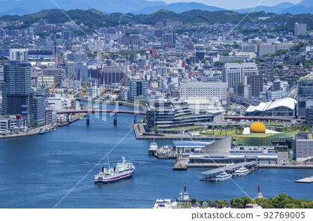 Nagasaki Prefecture, Nagasaki City, view from Mt. Nabekanmuri 92769005