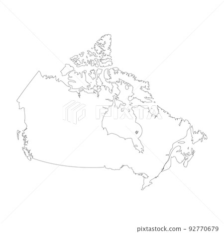 Canada vector country map outline Canada vector country map outline 92770679