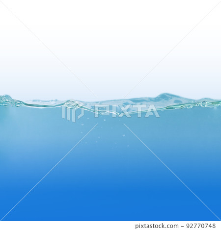 Fresh water surface with splash and air bubbles . Fresh water surface with splash and air bubbles . 92770748