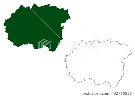 Julimes municipality (Free and Sovereign State of Chihuahua, Mexico, United Mexican States) map vector illustration, scribble sketch Julimes map 92770836