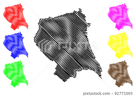 Quang Ngai Province map vector 92771005