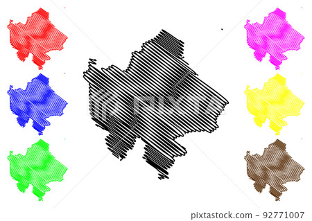 Quang Tri Province map vector 92771007