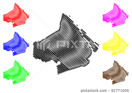 Soc Trang Province map vector 92771008