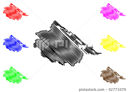 Thua Thien-Hue Province map vector 92771079