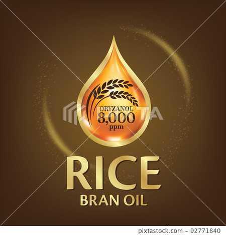 Rice bran oil. Vector illustration Rice bran oil. Vector illustration 92771840