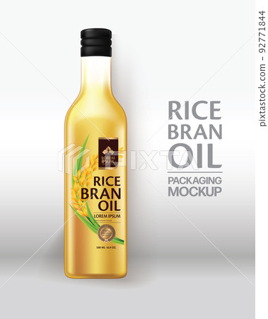 Rice bran oil. Vector illustration Rice bran oil. Vector illustration 92771844