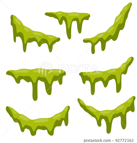 Green slime. Halloween decoration element 92772162