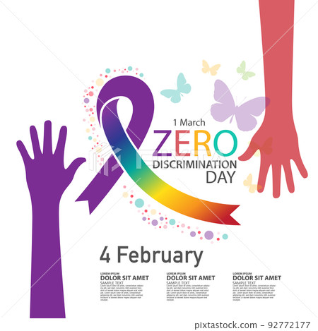 zero discrimination day. poster ,logo, template design zero discrimination day. poster ,logo, template design 92772177