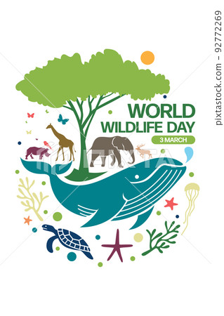 World Wildlife Day Logo design template, March 3 92772269