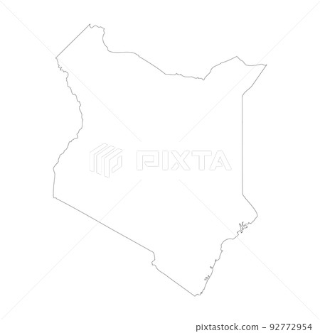 Kenya vector country map outline 92772954