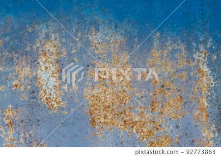 Rusty peeling outdated metallic texture steel weathered blue background grunge pattern obsolete rust, soft focus Rusty peeling outdated metallic texture steel weathered blue background grunge pattern obsolete rust, soft focus 92773863