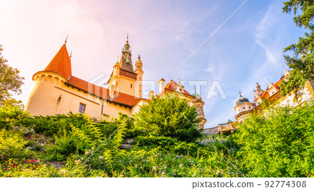 Pruhonice castle on sunny summer day Pruhonice castle on sunny summer day 92774308
