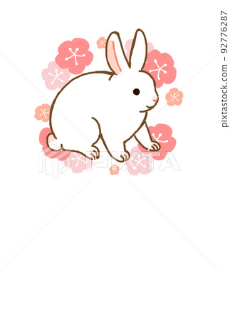 花兔年卡無文字 花兔年卡無文字 92776287
