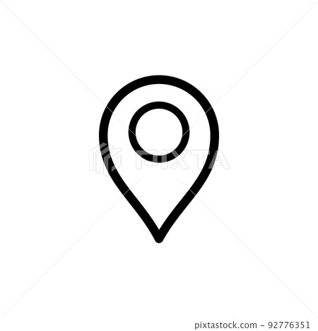 Illustration Vector Graphic of Pin Location Icon Illustration Vector Graphic of Pin Location Icon 92776351