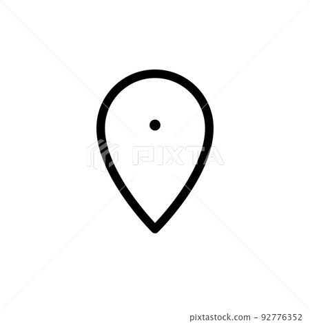 Illustration Vector Graphic of Pin Location Icon Illustration Vector Graphic of Pin Location Icon 92776352
